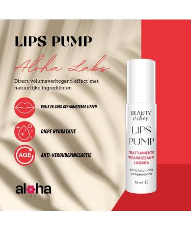 Aloha Labs Title AlohaLabs Lips Pump Transparent Lip Balm with Volumizing Effect Hydration and AntiAging With Hyaluronic Acid Collagen and Pepper 15ml - Buy Online on GoSupps.com
