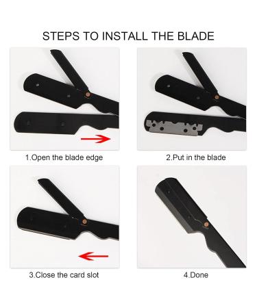 Rust-Resistant C/Y Razor for Men - Foldable Hairdresser Knife for Home & Salon Use - Buy Online on GoSupps.com