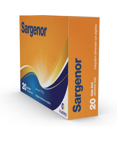 Meda Pharma Sargenor Food Supplement - 20 Vials (5 ml) | Boost Energy & Vitality | International Shipping Available - Buy Online on GoSupps.com