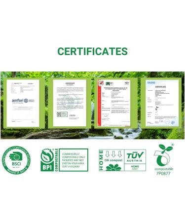 OrangeBio 13 Gallon Compostable Trash Bags - 50 Count, 0.9 Mil, Kitchen Compost Bags - US BPI & Europe OK Compost Home Certified - Buy Online on GoSupps.com