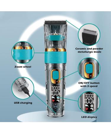 Professional Cordless Hair Clippers for Men - Adjustable Waterproof Electric Trimmer & Beard Clipper | Rechargeable & 3 Motor Speeds - Buy Online on GoSupps.com