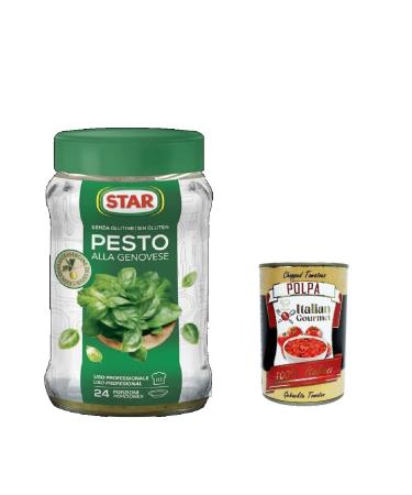 Italian Gourmet E.R. Star Pesto alla Genovese Pesto alla Genovese Professional basil sauce 930 g + Italian Gourmet Pulp 400 g