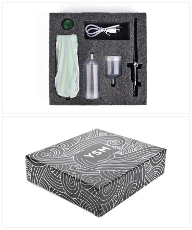 Airbrush Kit with Rechargeable Compressor - Cordless 0.3mm Nozzle | Portable Handheld Airbrush for Nail Art Makeup Painting & Cake Decorating - Pink - Buy Online on GoSupps.com