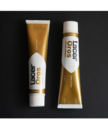Lacer Oros Toothpaste - 250 ml | Comprehensive Mouth Protection Triple Effect Prevents Bleeding Reduces Sensitivity & Fights Cavities | International Shipping - Buy Online on GoSupps.com