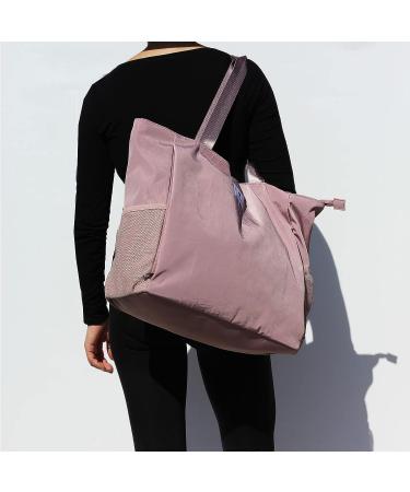 ESVAN Yoga Mat Bag - Carryall Tote for Yoga, Pilates, Travel, Beach and Gym - B Pinkish Purple - Buy Online on GoSupps.com