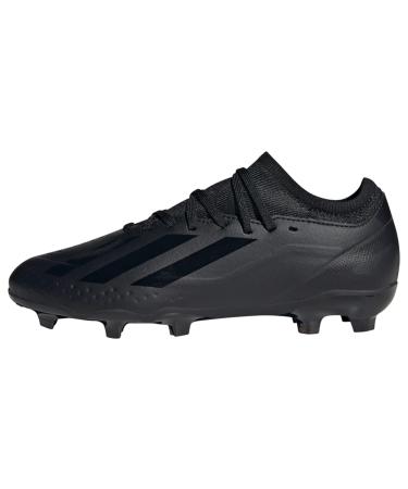 adidas Unisex Kids' X Crazyfast.3 Football Shoes (Firm Ground) 37 1/3 EU Core Black Core Black Core Black