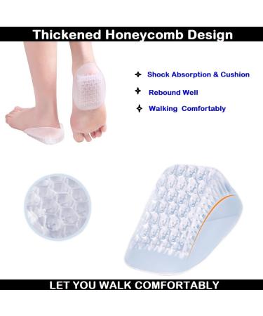 Heavy Duty Gel Heel Cups Cushion Inserts for Shock Absorption Plantar Fasciitis & Heel Pain Relief (1 Pair) - International Shipping Available - Buy Online on GoSupps.com