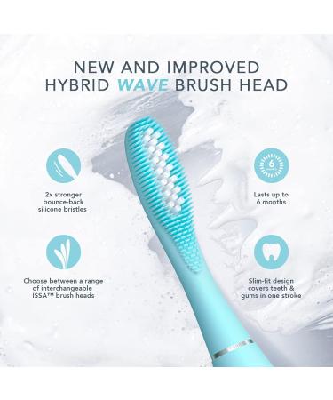 FOREO ISSA Hybrid Wave Brush Head Mint - Medical-Grade Silicone & PBT Bristles - 6-Months Lasting - Buy Online on GoSupps.com