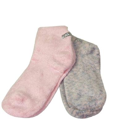 Cloudz - Pink Natural Aloe Vera Spa Socks - (2 Pairs/Assorted Solid & Patterned)
