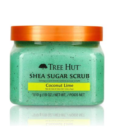 Tree Hut Shea Sugar Scrub Coconut Lime 18 Ounce (Pack of 3) Coconut Lime 1.125 Pound (Pack of 3)