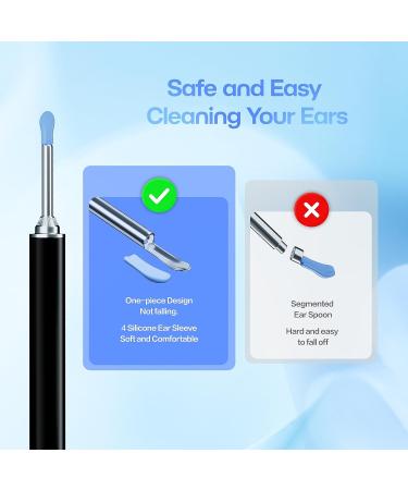 Aeasycozy Ear Wax Removal Kit with 3 Million Pixel 1296P HD Camera - Wireless Ear Cleaner with 6 LED Light & 4 Ear Sleeve Set - Buy Online on GoSupps.com