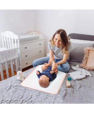 Lekebaby Foldable Quilted Pink Baby Changing Mat - Portable and Travel-Friendly - Buy Online on GoSupps.com