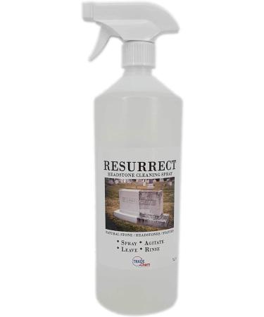Gravestone and Headstone Cleaner Spray 1L Resurrect - Buy Online on GoSupps.com