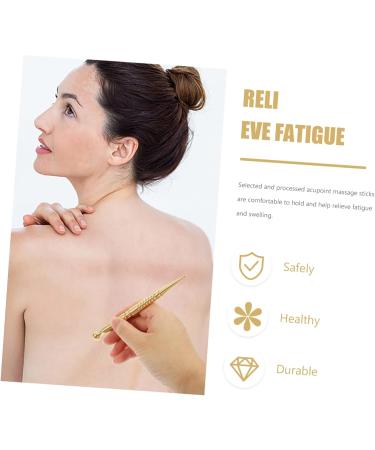 Buy Lurrose 3-Piece Muscle Pulling Rod & Facial Accessories for Foot & Hand Reflex Massage Acupuncture Pen & Brass Massage Tool International Shipping Available - Buy Online on GoSupps.com