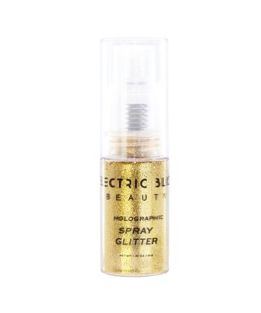 30g Holographic Glitter Spray - Cosmetic Grade for Face, Body, Nails - Gold Sparkle for Makeup, Festival, Rave - Beauty Craft Essential - Buy Online on GoSupps.com