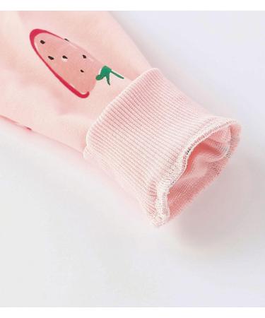Girls Cotton Sweatshirt - Long Sleeve Casual Jumper for Kids | Toddler Clothes Age 4-5 Years | Strawberry Design - Buy Online on GoSupps.com