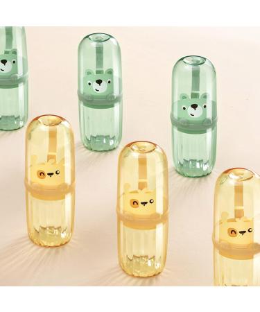 Portable Travel Toothbrush & Creative Cartoon Brush Mug - Sakeiou Bathroom Accessories for Couples & Families - Buy Online on GoSupps.com