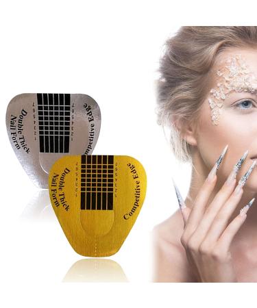 200 Pcs Acrylic Nail Forms Sticker - Thick Nail Extension Tips for Beauty & Salon - Buy Online on GoSupps.com