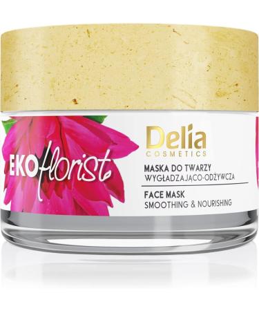  Delia Cosmetics Delia Cosmetics - EKOflorist - Smoothing and Nourishing Face Mask Natural Vegan Cosmetic - For All Skin Types - Firms Hydrates Nourishes Regenerates - 50ml - Buy Online on GoSupps.com