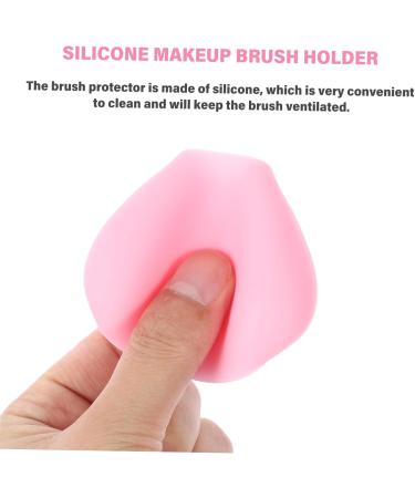 Ipetboom Makeup Brush Holder Cover Travel Size Makeup Brochas De Maquillaje Makeup Brush Protector Guards Makeup Holder Makeup Brush Cover Protection Cap Cosmetic Silica Gel 7X5X3.8CM Pink - Buy Online on GoSupps.com