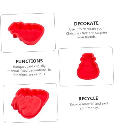 Milisten Cupcake 2 Pcs Baking Mold Christmas Themed Molds Christmas Shapes Biscuit Cake Mold Christmas Tree Cake Mould Candle Christmas Cake Xmas Micro-Wave Oven Silica Gel Decorations 17.8X15.5X3CM As Shown - Buy Online on GoSupps.com