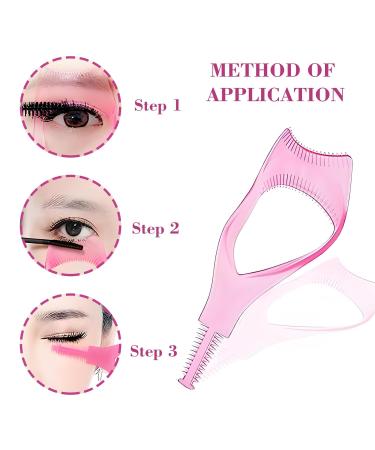 3-Piece Mascara Shield Guard Set | Lash Buddy Eyelash Tool & Applicator for Perfect Makeup | Pink & Blue - Buy Online on GoSupps.com