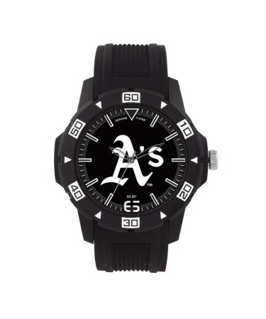 Game Time MLB Fan Automatic Series Watch, Black, 49.50mm Oakland Athletics