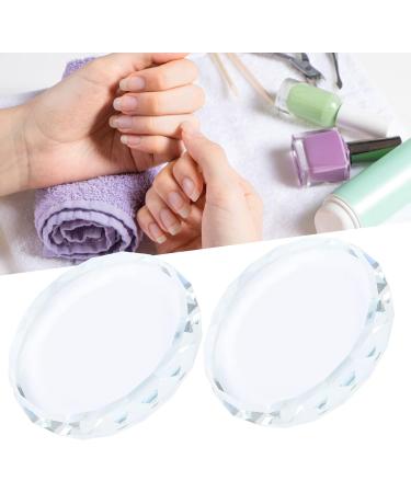 Nail Art Palettes Easy to Clea Nail Polish Glue Pallet Transparent Surface for Nail Art Artist - Buy Online on GoSupps.com