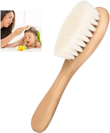 Sluffs Baby Head Brush - Soft Natural Goat Hair Grooming Comb for Newborns & Toddlers - Buy Online on GoSupps.com