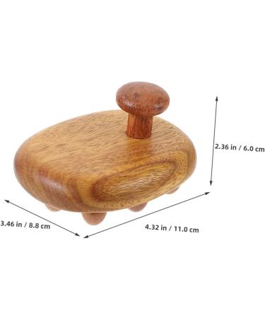 Fomiyes 2-Piece Natural Wood Massage Brush & Scalp Comb Set | Wooden Massage Tools for Relaxation & Scalp Care - Buy Online on GoSupps.com