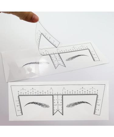 50pcs Disposable Eyebrow Ruler Stencils for Microblading & Tattoo | Model B-50pcs - Buy Online on GoSupps.com