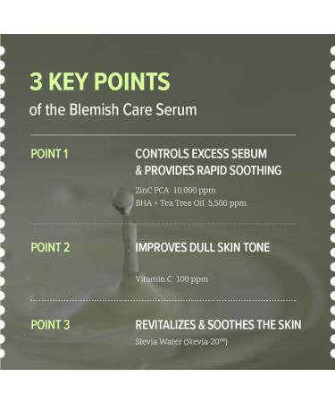O'LABS Blemish Care Serum 30ml / 1.01 fl.oz Lightweight Facial Serum Vitamin C Stevia Water Base - Buy Online on GoSupps.com
