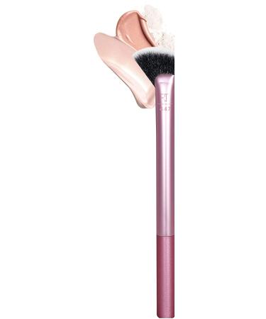 Real Techniques Sheer Radiance Fan Makeup Brush - Cruelty Free Highlighter Tool with Face Glow Benefits | Aluminum Ferrules, Pink - 1 Count - Buy Online on GoSupps.com