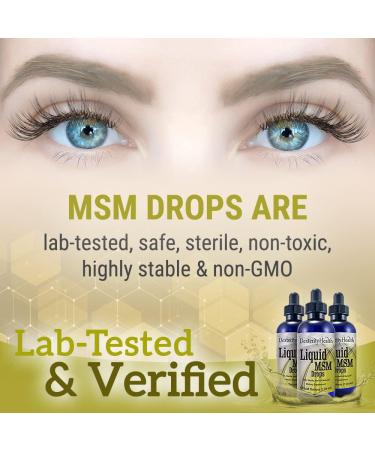 Dexterity Health Liquid MSM Drops 3-Pack - 4 oz. Dropper Bottles, Vegan & Non-GMO, Organic MSM & Vitamin C for Optimal Health - Buy Online on GoSupps.com