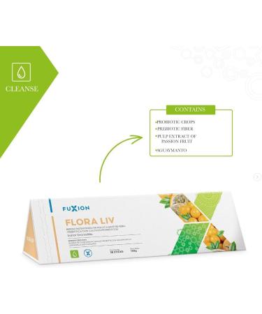 10-Day Trial Pack for Colon Cleanse & Defense - Drink Prunex 1 Before Sleep Drink Flora Liv After Breakfast 5000mg per Stick of Each Plus Small Ergonomic Clear Shaker 12oz w. Mixer Ball & White Lid - Buy Online on GoSupps.com