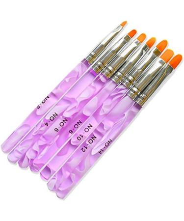 Mautacly 7Pcs Acrylic Nail Art Pen Tips UV Painting Brush with Drill Pen and Brush - Buy Online on GoSupps.com
