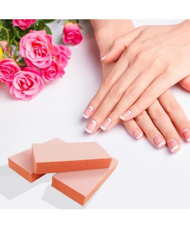 NOVAL 50 PCS Disposable Nail Buffer Blocks Bulk - Orange 80/100 Grit - Professional Nail Salon Quality for Acrylic Nails - Buy Online on GoSupps.com