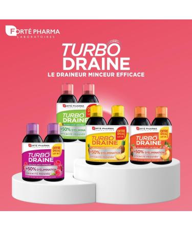 Fort Pharma - TurboDraine Citrus | Food supplement Elimination & Drainage based on Green Tea - Weight loss | Solu - Buy Online on GoSupps.com