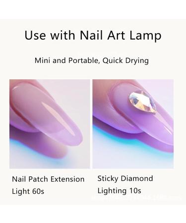 GeRRiT Lazyfun Value Set Solid Glue Multifunctional Nail Art Tool Nail Glue Super Strong Nail Glue for Nail Extension (Glue + Remover + Nail Lamp) Four Piece Set - Buy Online on GoSupps.com