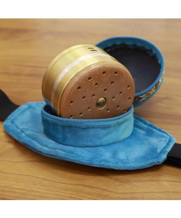 Portable Moxibustion Set - Fleece Filter Bag with 9 Moxa Sticks & Adjustable Velcro Pocket for Pain Relief | Ideal for Neck & Knee Relief - Buy Online on GoSupps.com