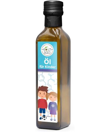  Health Seed Health Seed flaxseed oil for kids black seed oil pumpkin seed oil evening primrose oil 100% pure unfiltered cold pressed glass bottle 250ml - Buy Online on GoSupps.com