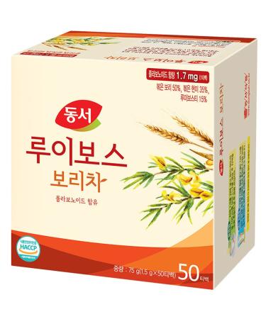 Dongsuh Korean Rooibos Roasted Barley Tea, 1.5g x 50 bags