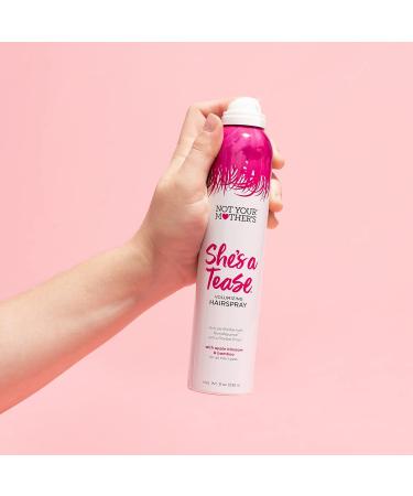 Not Your Mother's She's a Tease Hairspray (2-Pack) - 8 oz - Volumizing Hairspray - Firm Yet Flexible Hold Humidity Proof Flawless Finish 8 Ounce (Pack of 2) Apple Bamboo 8 Fl Oz (Pack of 2) - Buy Online on GoSupps.com
