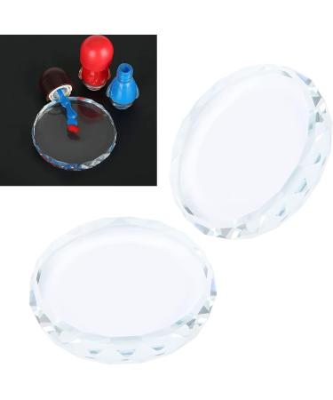 Nail Art Palettes Easy to Clea Nail Polish Glue Pallet Transparent Surface for Nail Art Artist - Buy Online on GoSupps.com