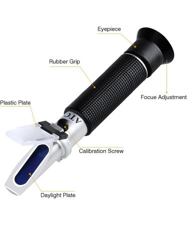 XINJIAYI Water Salinity Refractometer Ar ometer with Two Scales: Specific Weight 1 000-1 070 and PPT 0-100 Handheld Sea Water Tester for Aquariums Marine Fishing Pool Tank - Buy Online on GoSupps.com