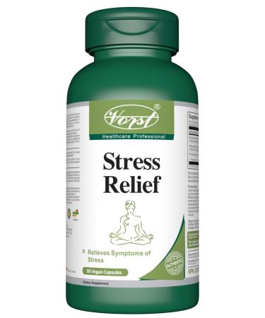 VORST Stress Relief Supplement 90 Vegan Capsules | Contains Ashwagandha Rhodiola Phosphatidylserine & L-Theanine 90 count (Pack of 1)