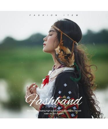 Fashband Boho Hairbands | Layered Feather Headband | Halloween Tribal Accessories for Women & Girls - Buy Online on GoSupps.com