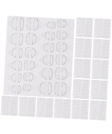 POPETPOP 20 Sheets nail stickers double sided sticker nail sticky tabs sticker double sided tape high viscosity invisible nail nail glue plastic false toenails for big toe jelly