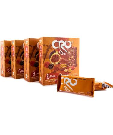 CRO PALEO BAR | SPECIAL PACK 4 boxes | 24 paleo bars x 40 g | Energy (fatigue) Weight (appetite suppressant slimming) - Buy Online on GoSupps.com
