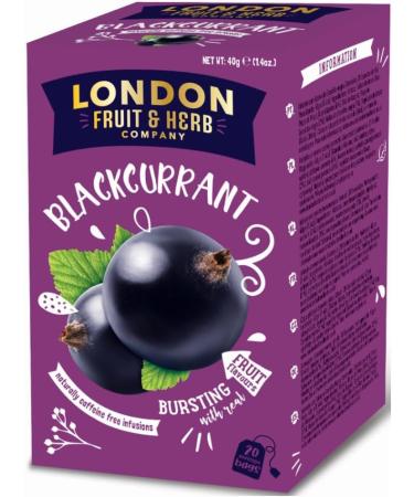  LONDON FRUIT & HERB COMPANY London Fruit | Blackcurrant Infusion | Individual Infusion Sachets - 6 x 20 Filters (240 Gr) | Fruity Herbal Tea Without Caffeine - Buy Online on GoSupps.com